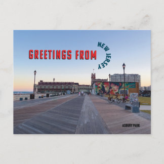 Groeten van New Jersey ansichtkaart Briefkaart