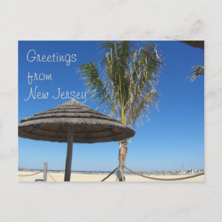 Groeten van NJ - Tiki & Palm Briefkaart