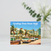 Groeten van Ocean Drive Briefkaart (Staand voorkant)
