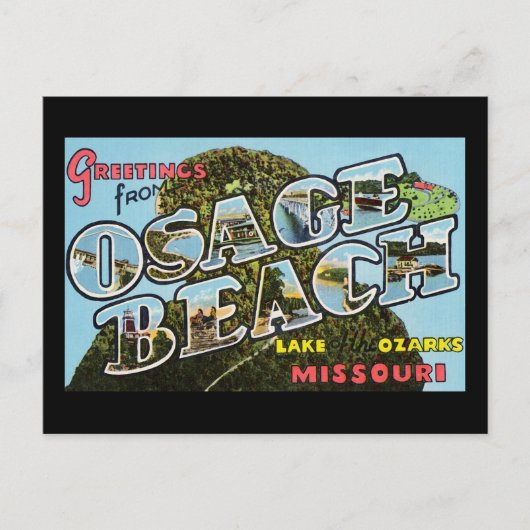 Groeten van Osage Beach Missouri Briefkaart (Voorkant)