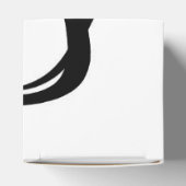 Groeten van Philydion: Abstract Zwart & Wit Bedankdoosjes (Bovenkant)