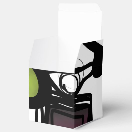Groeten van Philydion: Abstract Zwart & Wit Bedankdoosjes (Geopend)