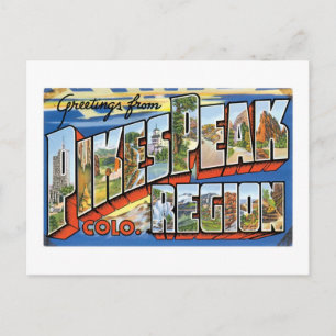 Groeten van Pikes Peak, CO! Briefkaart