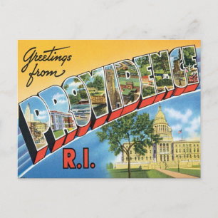 Groeten van Providence, Rhode Island Briefkaart