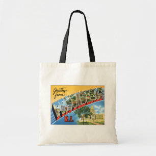 Groeten van Providence, Rhode Island Canvas tas