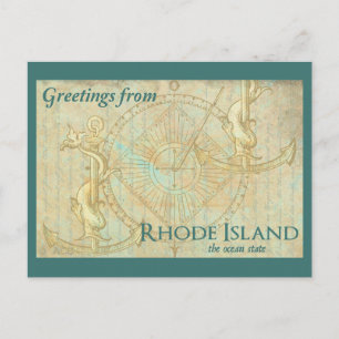 Groeten van Rhode Island, de oceaanstaat Briefkaart