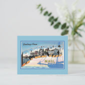  groeten van Rockport Massachusetts Briefkaart (Staand voorkant)
