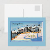  groeten van Rockport Massachusetts Briefkaart (Voorkant / Achterkant)