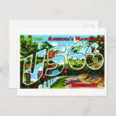 groeten van Route 66 in Missouri Briefkaart (Voorkant / Achterkant)