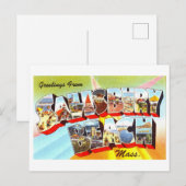  groeten van Salisbury Beach, Mass., Briefkaart (Voorkant / Achterkant)
