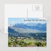 Groeten van Salt Lake City Briefkaart (Voorkant / Achterkant)