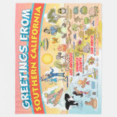 Groeten van SoCal Fleece Deken (Voorkant)
