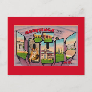  groeten van St. Louis MO Briefkaart