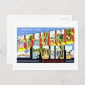  groeten van Stevens Point, Wisconsin, Briefkaart (Voorkant / Achterkant)