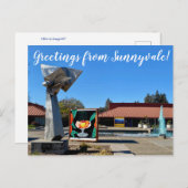 Groeten van Sunnyvale. Briefkaart (Voorkant / Achterkant)