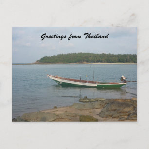 groeten van thaise vaartuigen briefkaart