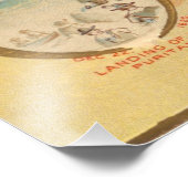 Groeten van Thanksgiving White Turkey  Foto Afdruk (Hoek)