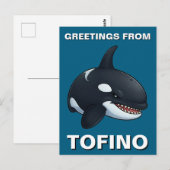 Groeten van Tofino Orca Briefkaart (Voorkant / Achterkant)