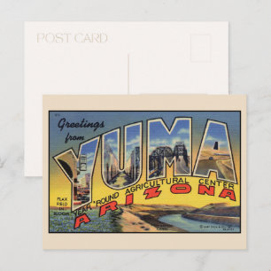 Groeten van Yuma Grote Letter  Briefkaart