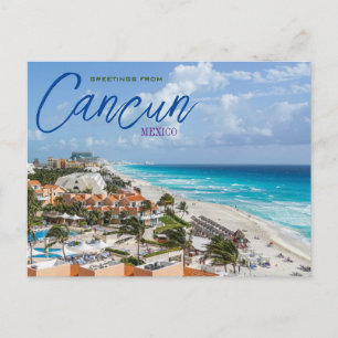 Groeten vanuit Cancun Mexico Schitterende Prentbri Briefkaart
