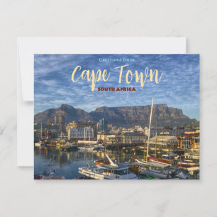 Groeten vanuit Kaapstad Schitterende ansichtkaart Briefkaart