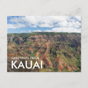 Groeten vanuit Kauai Waimea Canyon Briefkaart