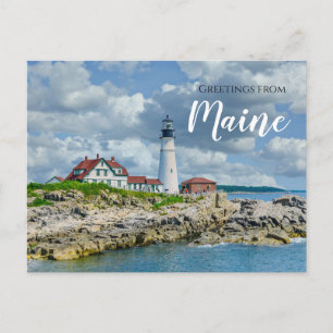 Groeten vanuit Portland Maine Lighthouse  Briefkaart