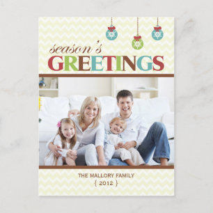 Groetjes Chevron Holiday Briefkaart