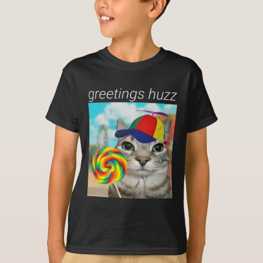Groetjes Huzz Funny Gen Z Gen Alpha Slang Meme T-shirt (Voorkant)