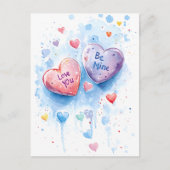 Groetjes: Valentijnsdag Briefkaart (Voorkant)