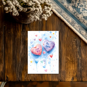 Groetjes: Valentijnsdag Briefkaart