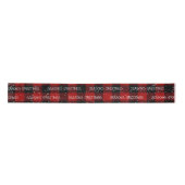 GROETJES VAN HET SEIZOEN Tekst op Buffalo Plaid Lint (Voorkant)