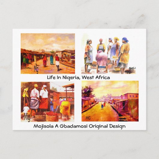 GROETTEN UIT AFRIKA BRIEFKAART (Voorkant)