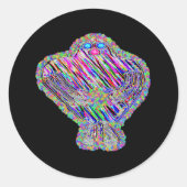 Grogger the Golem Ronde Sticker (Voorkant)