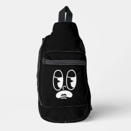 Groggy Glitch Face Sling Bag