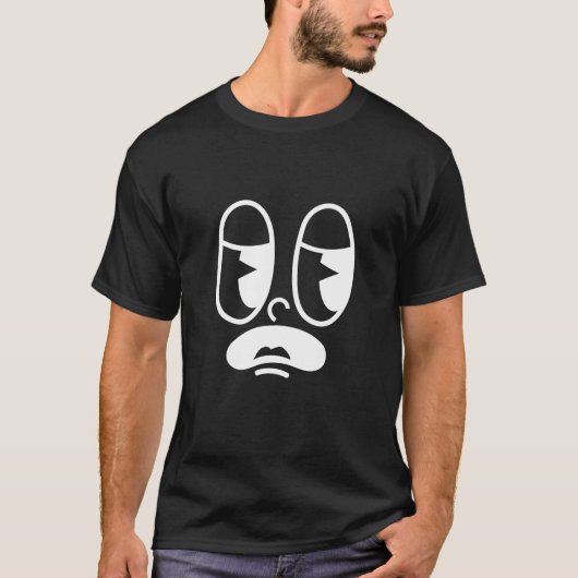 Groggy Glitch Face T-shirt (Voorkant)