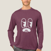 Groggy Glitch Face Tri-Blend Shirt (Voorkant volledig)