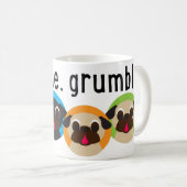 Grognement, tasse de carlin de grognement (Devant droit)