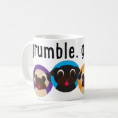 Grognement, tasse de carlin de grognement (Devant gauche)