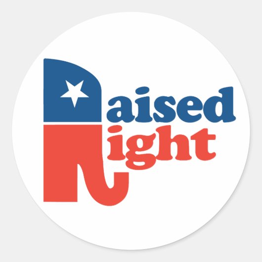 Groised Right - Pro Republikein Ronde Sticker (Voorkant)
