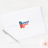 Groised Right - Pro Republikein Ronde Sticker (Envelop)
