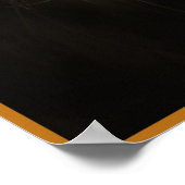 Grommend Tijgergezicht in Sepia Tinten Poster (Hoek)