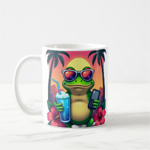 Grommige Kikker Y2K Vaporwave Tropische Retro 2002 Koffiemok