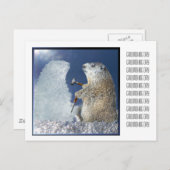 Grond dag ijsvorming briefkaart (Voorkant / Achterkant)