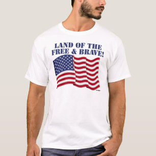 GROND VAN DE VRIJE EN BRAVE! T-SHIRT