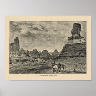 Grond van het uitzicht van de permanente Rocks Poster