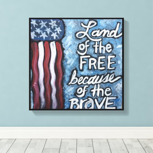 Grond van het vrije Canvas (Insitu (Houten vloer))