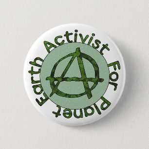 Grondactivist Ronde Button 5,7 Cm