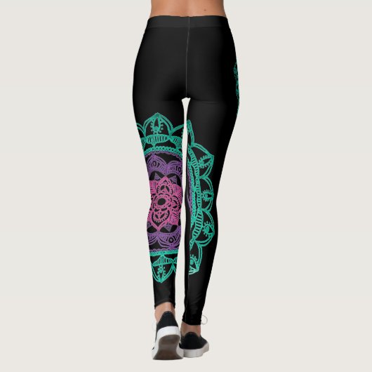 Grondafsluitende Mandala-Leggings Leggings (Achterkant)