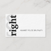 Grondbeginselen van de openbare aanklager visitekaartje (Achterkant)